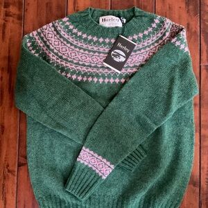 Harley of Scotland Wool Fair Isle Sweater